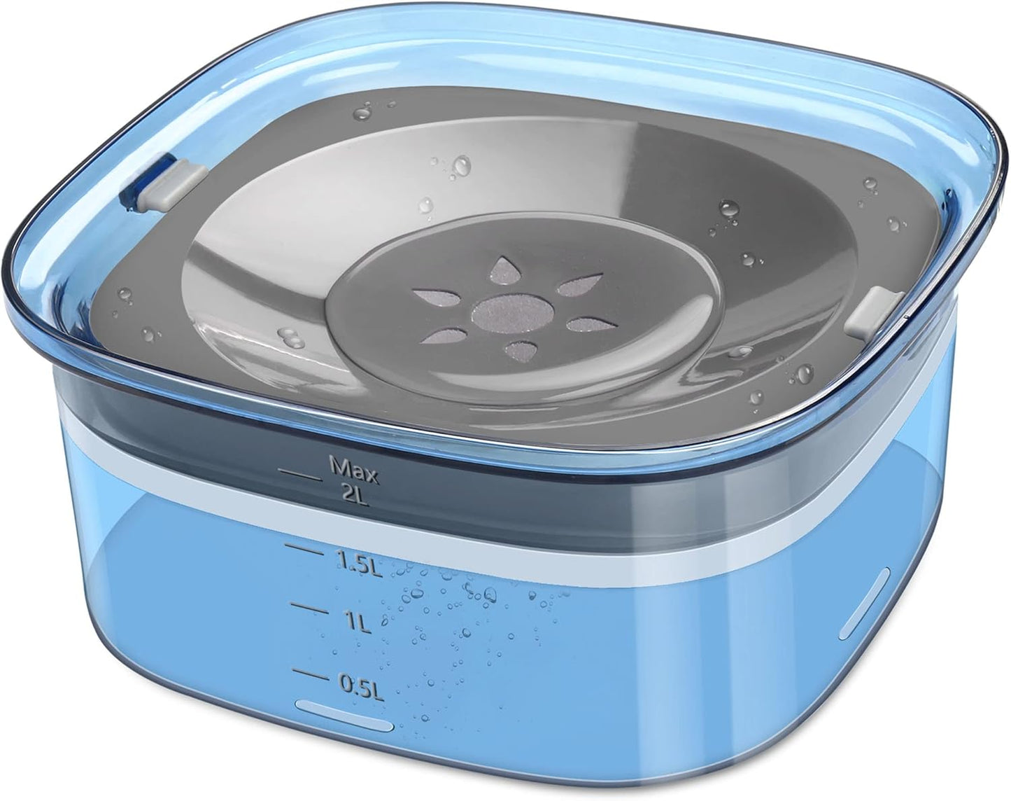 2L Anti-Splash Dog Water Bowl – Slow Drinking Pet Feeder | No Spill, Cleaner Floors
