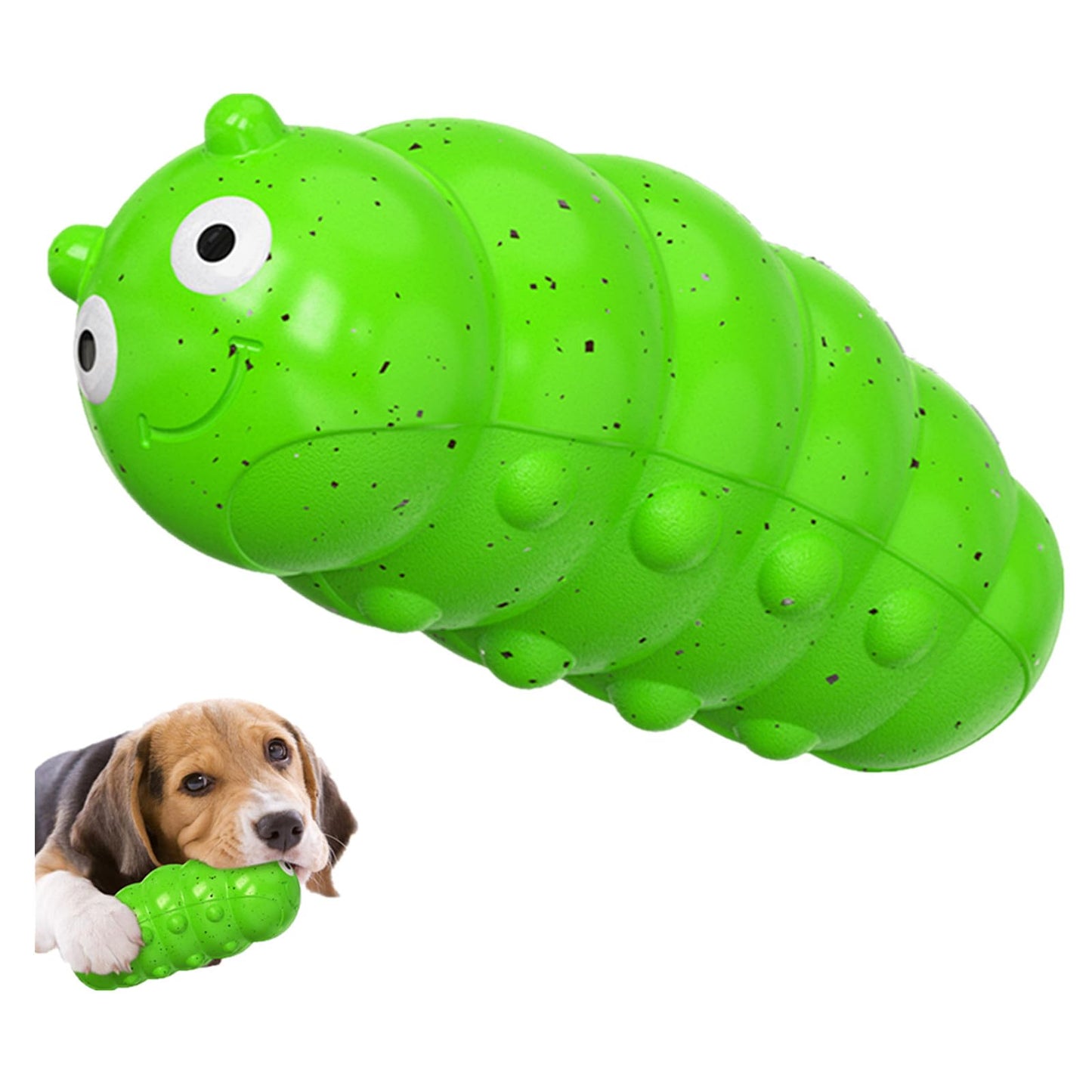 The Titan-Tough Squeaker / Indestructible Food- Grade Rubber Chew Toy for Medium Dogs.
