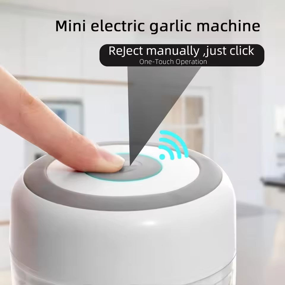Wireless Garlic Chopper and Mini Food Processor, Electric Portable Garlic Mincer for Onion, Meat, Chilli, Pink