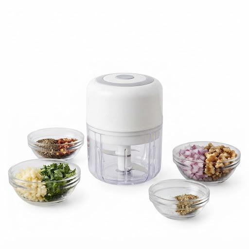Wireless Garlic Chopper and Mini Food Processor, Electric Portable Garlic Mincer for Onion, Meat, Chilli, Pink