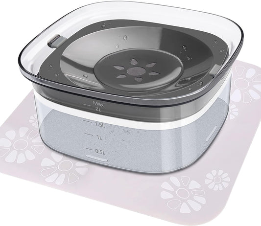 2L Anti-Splash Dog Water Bowl – Slow Drinking Pet Feeder | No Spill, Cleaner Floors